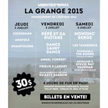 La Grange Woodstock en Beauce 2015