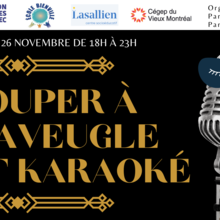 Souper à l'aveugle et karaoké