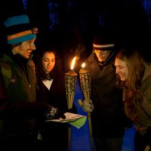 Randonnée aux flambeaux en raquettes
