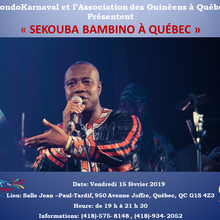 Concert Sekouba Bambino à Québec