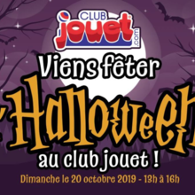 Viens fêter l'Halloween au Club Jouet