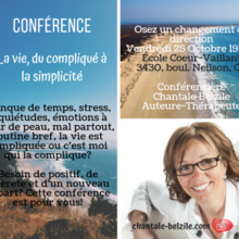 Conférence avec Mme Chantale Belzile
