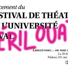 5 à 7: Lancement du Festival de Théâtre de l'Université Laval