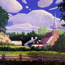 Le tour de l’île sur toile par l’artiste Bernard Proulx