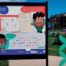 Panneaux interactifs dans les parcs
