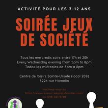 Soirée Jeux de société