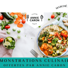 Démonstration culinaire au marché