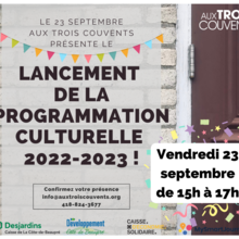 Lancement de la programmation culturelle 2022-2023