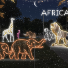 Une Féerie d’animaux géants illuminés s’amène au Parc Safari