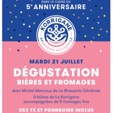 Dégustation de bières et fromages