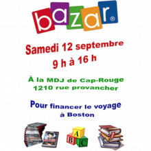 Bazar à la MDJ de Cap-Rouge